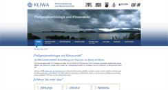 Desktop Screenshot of fliessgewaesserbiologie.kliwa.de